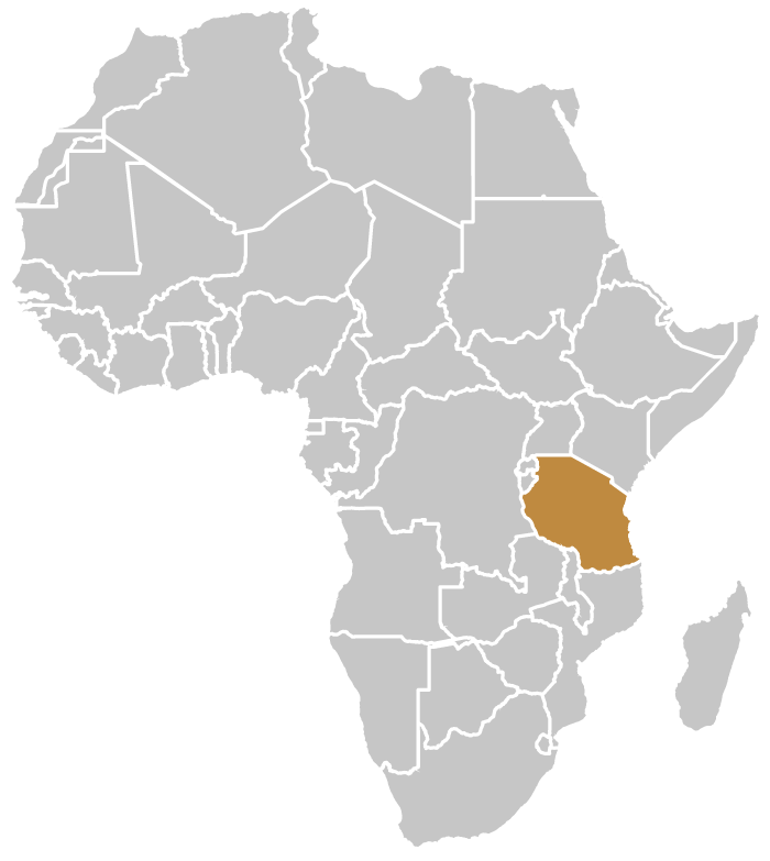 Tanzania safari map